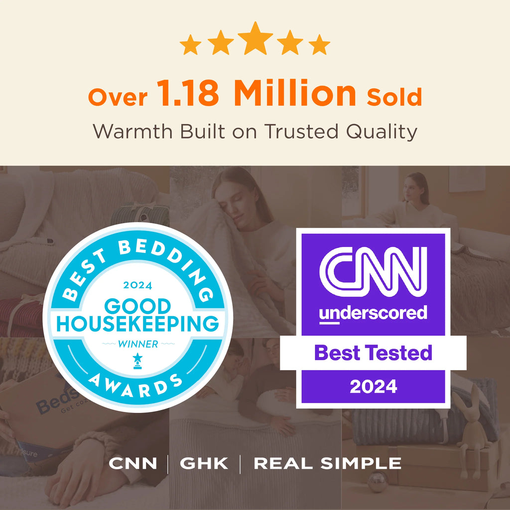 LuxuryPlush® Heated Throw Blanket - Bridal Rose