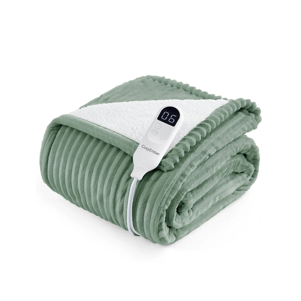 LuxuryPlush® Heated Throw Blanket - Green