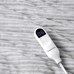 LuxuryPlush® Heated Throw Blanket - Light Grey