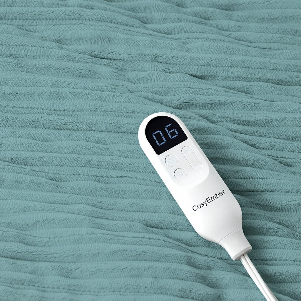 LuxuryPlush® Heated Throw Blanket - Azure