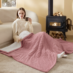 LuxuryPlush® Heated Throw Blanket - Bridal Rose