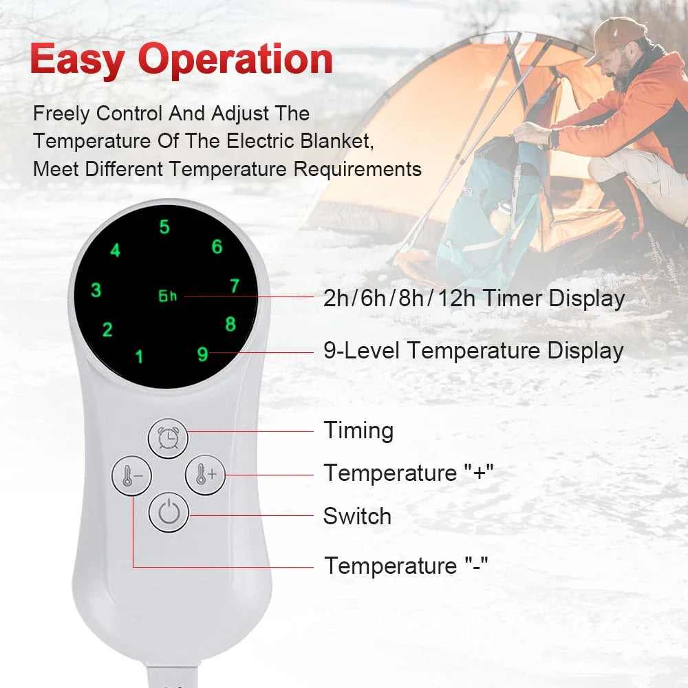 Premium Heated Throw Blanket