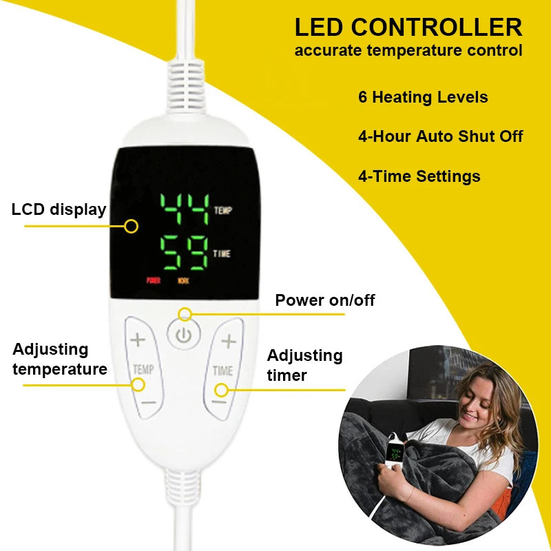 Premium Heated Throw Blanket